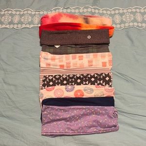 1 Lululemon, 7 Maven Thread and 2 Melody Workout Headbands